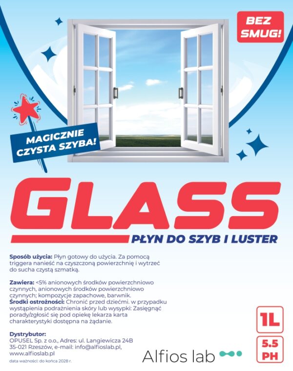 GLASS 1L - do szyb, luster, okien i powierzchni ze stali nierdzewnej - obrazek 2
