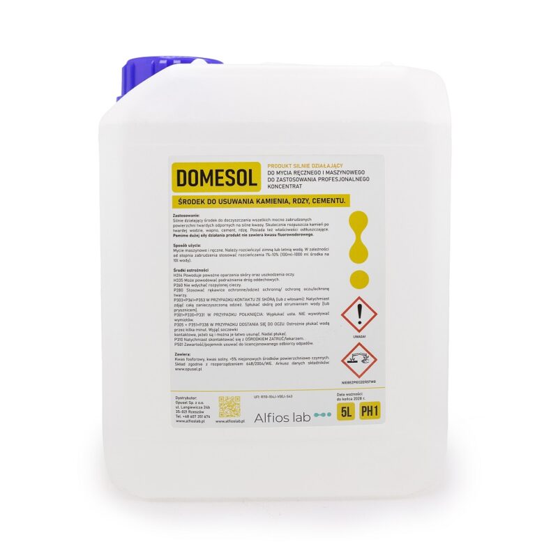 domesol 5l preparat do czyszczenia powierzchni twardych