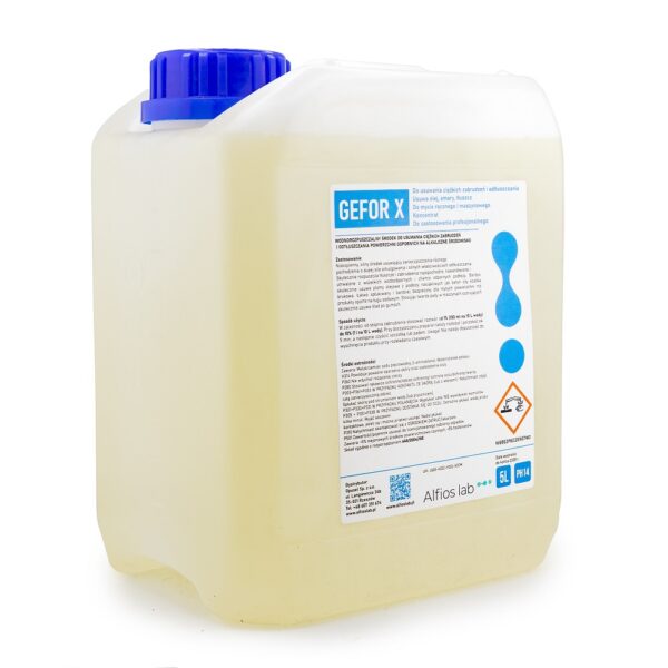 GEFOR X 5L - do usuwania ciężkich zabrudzeń i odtłuszczania - obrazek 2