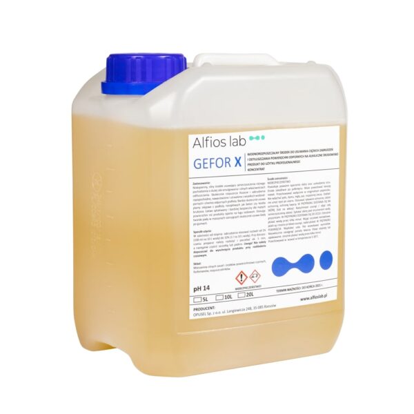 GEFOR X 5L - do usuwania ciężkich zabrudzeń i odtłuszczania - obrazek 3