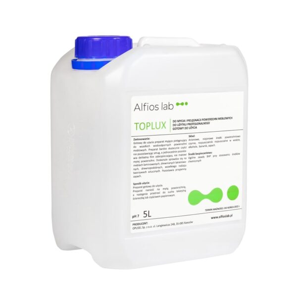 TOPLUX 5L - do mycia i pielęgnacji powierzchni meblowych - obrazek 3