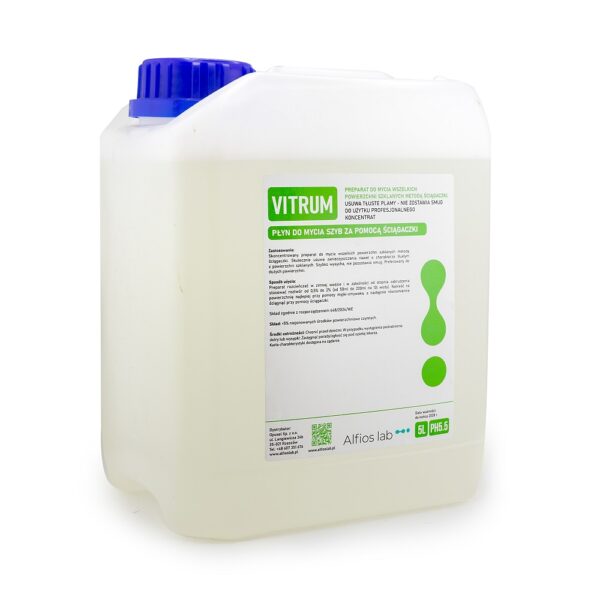 VITRUM 5L - preparat do mycia szyb za pomocą ściągaczki - obrazek 2