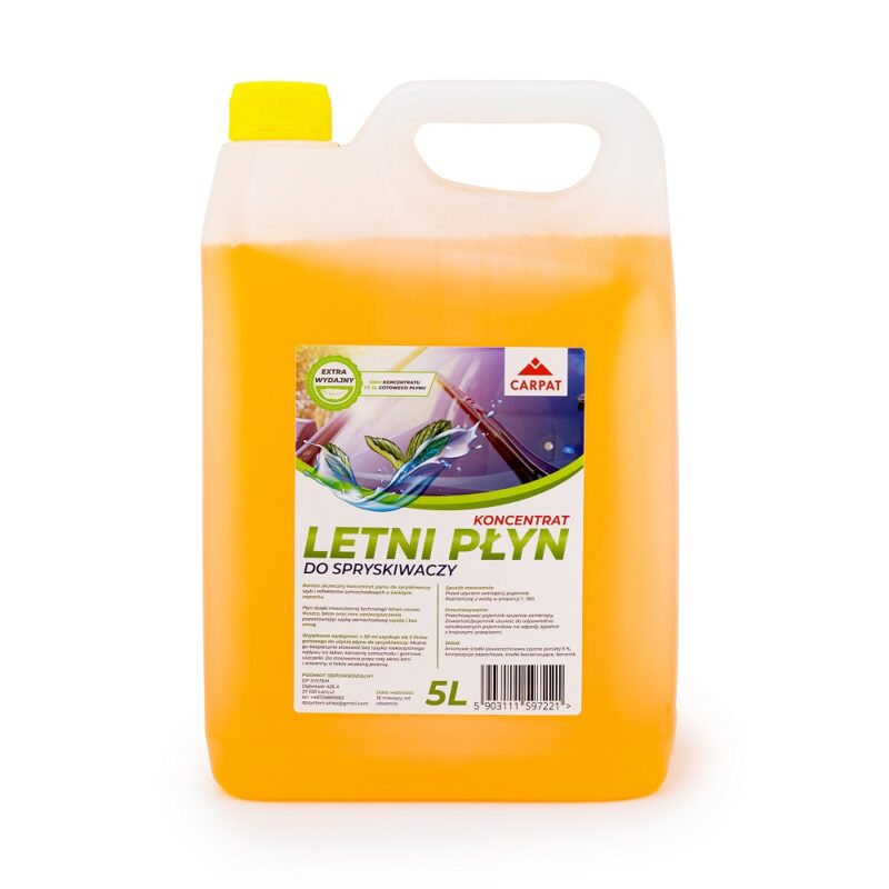 płyn letni do spryskiwaczy zapach cytrynowy