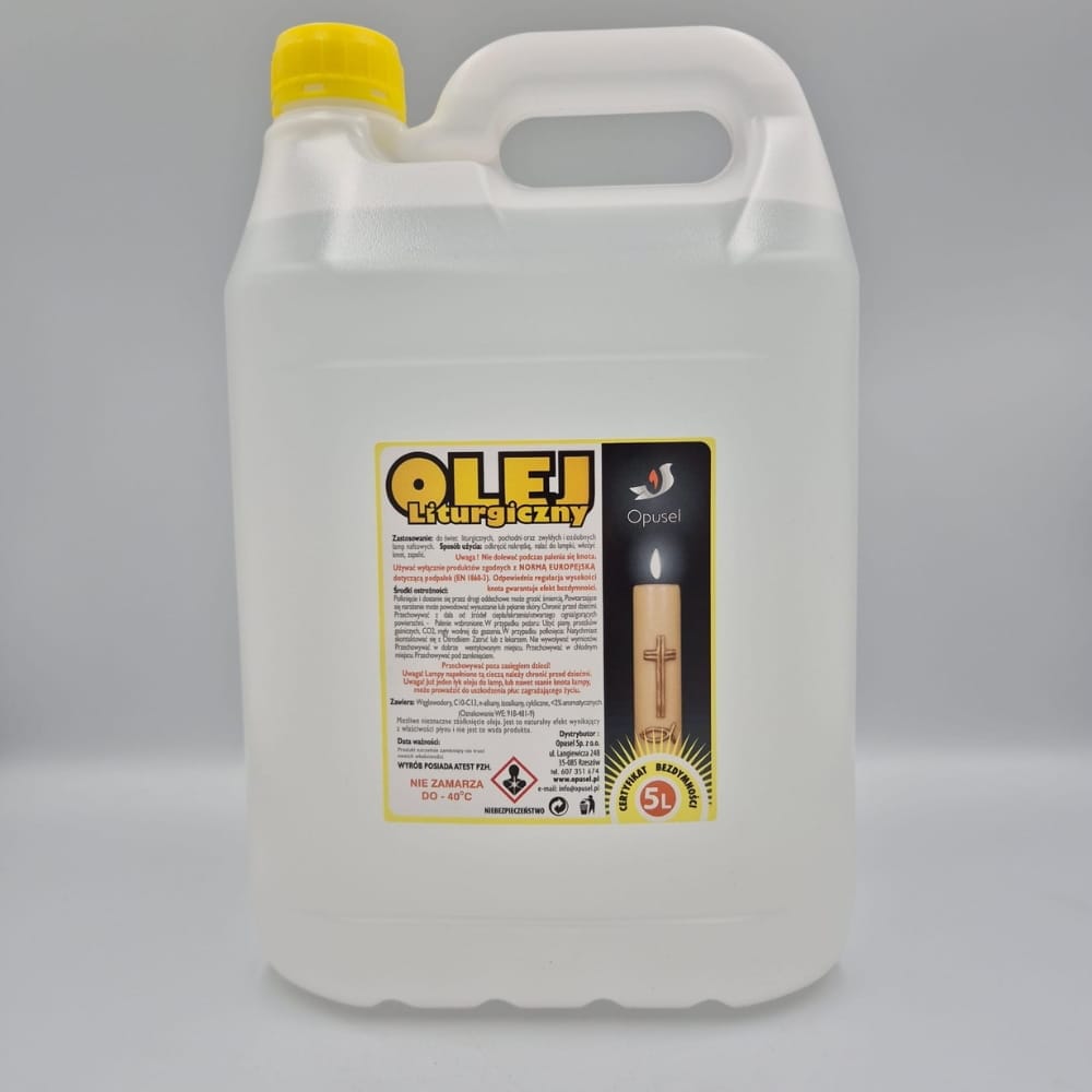 olej do świec kościelnych bezwonny 5l
